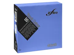 Infibra servet I-0712 40x40cm 1/4 vouw Donker Blauw 1200 Stuks