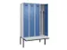 locker met bank,voor scheiding van kleding,HxBxD 2120x1200x815mm,4vak