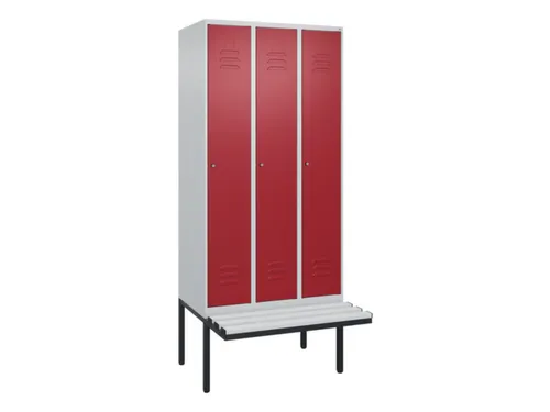 locker voor scheiding van kleding,HxBxD 2120x900x815mm,3vak