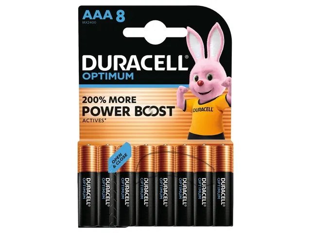 Batterij Duracell Optimum AAA 8 stuks