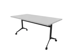 klaptafel,HxBxD 750x1600x800mm,hoekig,T-voet donkergrijs,ovale buis