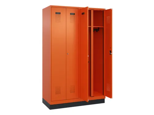 locker voor scheiding van kleding,HxBxD 1950x1200x500mm,4vak