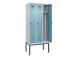 locker voor scheiding van kleding,HxBxD 2120x900x500mm,3vak