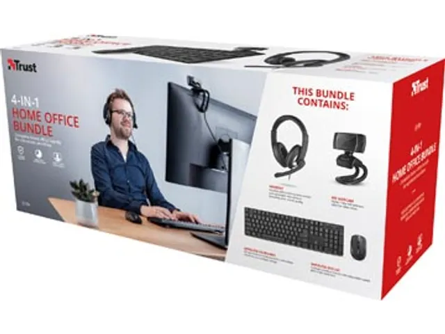 Qoby 4in1 Home Office set Azerty toetsenbord met muis en Webcam