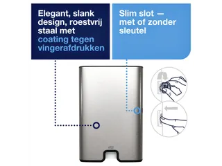 Tork 460004 H2 Xpress Handdoek dispenser Multifold RVS - 5