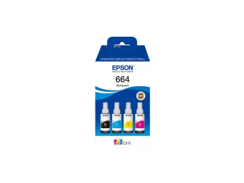 Epson inktfles 664 C13T664640 EcoTank 4 kleuren Multipack