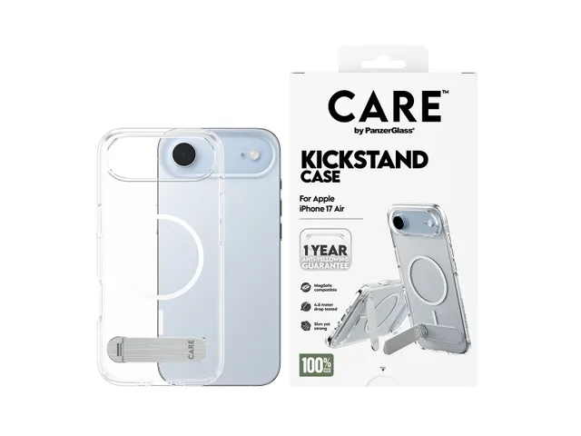 PanzerGlass CARE by Kickstand Case Transparent w. MagSafe iPhone