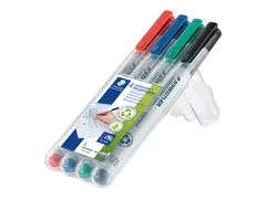 Viltstift Staedtler OHP Lumocolor 311 non permanent 0.4mm Assorti 4st