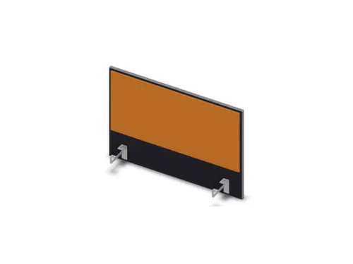 opzetpaneel bureau aanbouw zijkant CC-zwart BN3005-geel 800mm