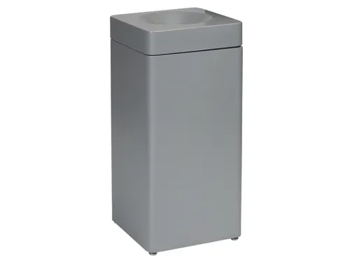 afvalbak,zelfblussend,40l,HxBxD 760x350x350mm,kop grijs
