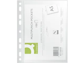 geperforeerde showtas, ft A4 9-gaats, PP 100 stuks - 1