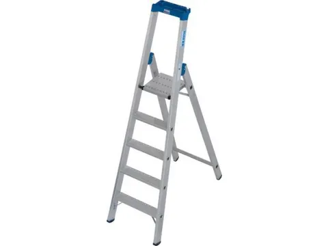 industriële ladder,eenzijdig,5treden m. R13-laag,treden met profiel