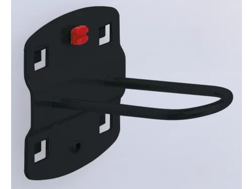 ronde houder,v. perfoplaat,LxB 65x25mm,RAL7016