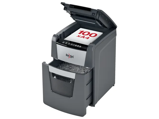 Papiervernietiger Rexel Optimum Auto+ 100M P-5 snippers 2x15mm