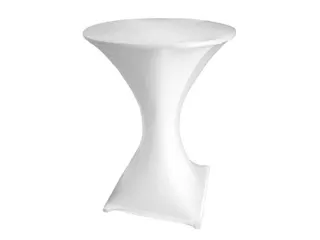 Hoes voor statafel Stretch Wit Rond Ø 80 cm x 100 cm - 1