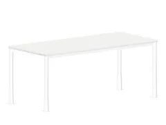 In hoogte verstelbaar bureau,HxBxD 720-840x1800x800mm,Bl-wit