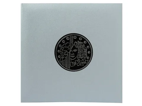 Muntenverzamelalbum Exacompta 24.5x25cm 5 vel à 43 vakjes 4-rings gri