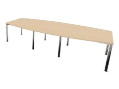 vergadertafel,HxBxD 740x3200x1400mm,vatvormig,NE-esdoorn