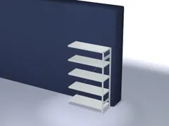 systeemstelling,aanbouwveld,HxBxD 2000x1310x535mm,vakl. 185kg