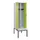 locker met bank,voor scheiding van kleding,HxBxD 2120x600x815mm,2vak