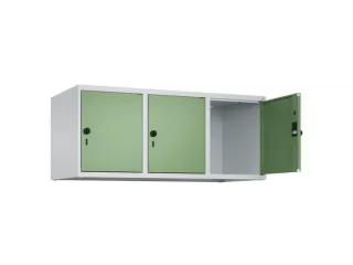 opzetkast,v. locker,3vak.,vak B 400mm,HxBxD 500x1200x500mm,vleugeldeur - 2