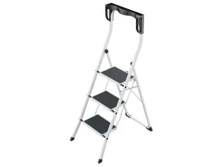 vouwtrapje,3treden m. antislipmatten,bordes H 0,69m - 1