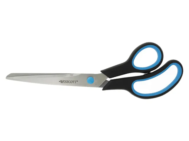 Easy grip jeu de 3 ciseaux 14/20/24,5cm noir/bleu acier inoxydable