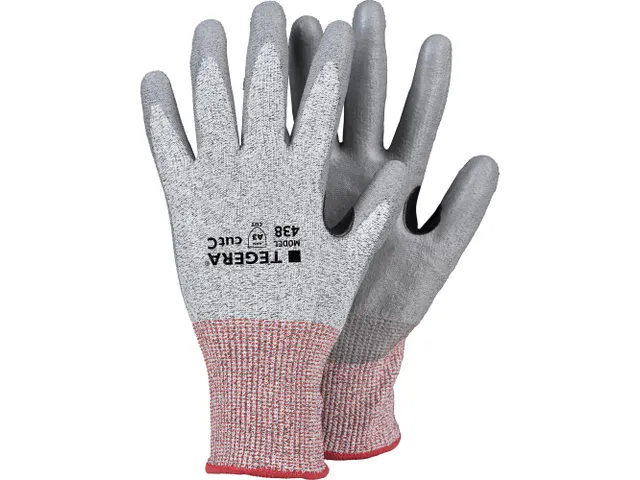Tegera 438 snijbestendige handschoenen, grijs, maat 8, per 6 paar