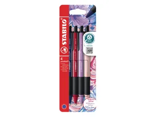 Balpen STABILO pointball Wildflower Assorti Medium 4 stuks - 2