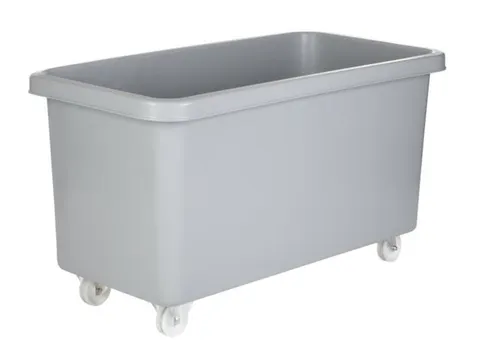 Mobiele Opslagbak Hoekig Pe Hxbxd 737x1308x699mm 450 Liter Grijs