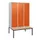 locker met bank,HxBxD 1950x1200x815mm,3vak,vak B 400mm,cil.-slot