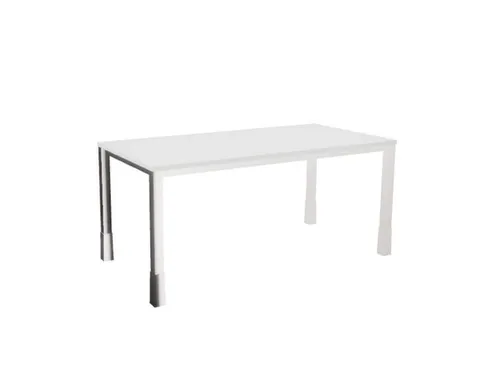 In hoogte verstelbaar bureau,HxBxD 720-840x1600x800mm,Bl-wit