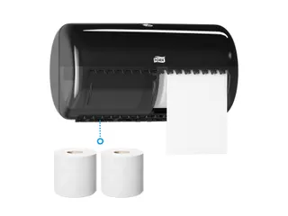 Tork 557008 T4 Toiletpapier Dispenser Elevation Twin Zwart - 2