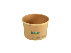 Bowl ronda short 240ml bruin karton_pla doos 16x25 stuks
