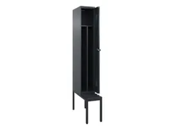 locker met bank,voor scheiding van kleding,HxBxD 2120x300x815mm,1vak