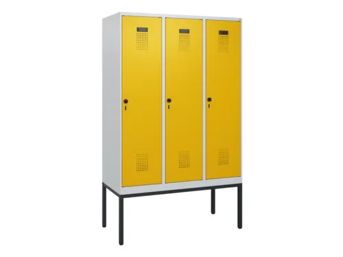 schoollocker,HxBxD 1950x1200x500mm,3vak,vak B 400mm,draaigrendel