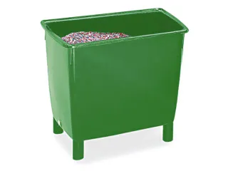 Hoekige Opslagbak Onderrijdbaar Hxbxd 830x945x725mm 400 Liter Groen - 1