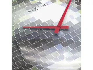 Stille wandklok - 35cm - Discobal - Koepelvormig glas - NeXtime "Disco - 6