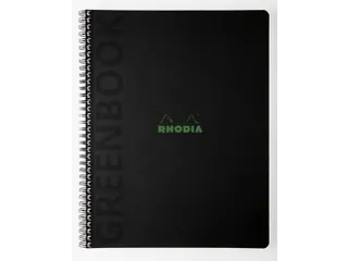 Notitieboek Rhodia Greenbook recycled A4+ lijn Soft Cover Zwart - 2