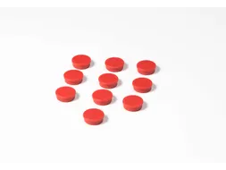 Memomagneten Smit Visual 25mm Rood Rond 10 stuks