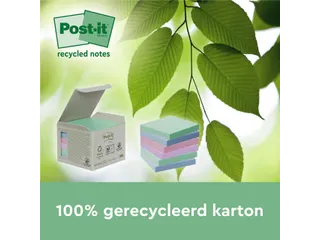 Memoblok 3M Post-it 654 RSSCOL 76x76mm assorti kleur 3+1 gratis - 5