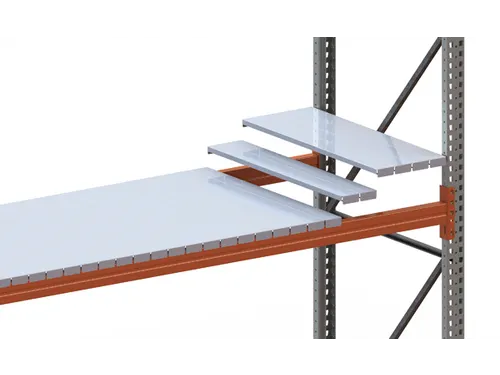 legbord van plaatstaal,v. breedvakstelling,22segmenten,BxD 2225x800mm
