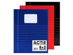 Schrift SOHO Basic A5 lijn 80 pagina's 8+2 gratis assorti