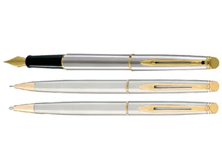 Rollerpen Waterman Hémisphère Stainless Steel GT Fijn Zwarte inkt - 2