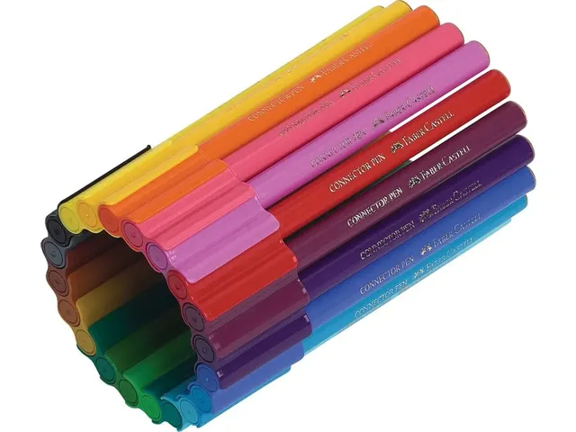 Kleurstiften Faber-Castell Connector assorti cadeauset à 80 stuks