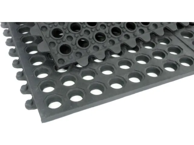 werkplek-vloerbedekking,kliksysteem,HxLxB 15x900x900mm,rubber