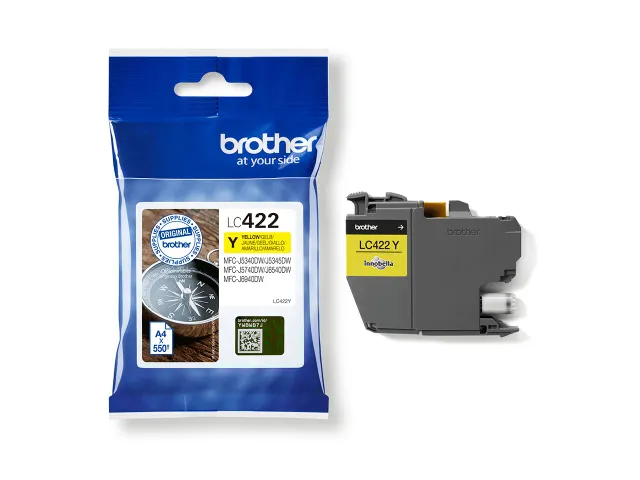 Inktcartridge Brother LC-422Y geel