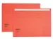 Vouwmap Quantore A4 ongelijke zijde 230gr rood
