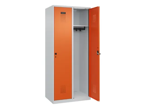 locker,HxBxD 1850x800x500mm,2vak,vak B 400mm,draaigrendel