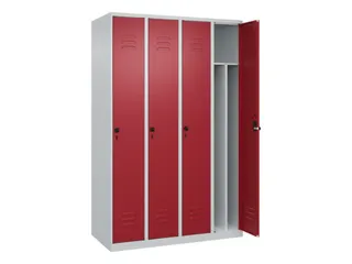 locker voor scheiding van kleding,HxBxD 1850x1200x500mm,4vak - 2